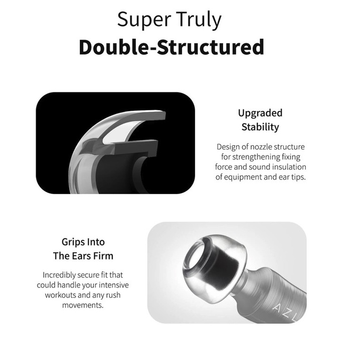 Azla Sednaearfit Crystal Standard Type For Iem Seal & Comfort Eartips