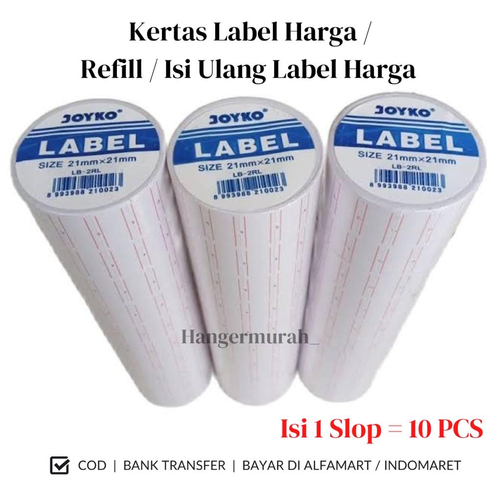 

10 Pc Erta Label Harga Joyo 1 Bari Lb2Rl U M5500 Refill Ii Ulang Tempelan Price Labeller Lb 2Rl