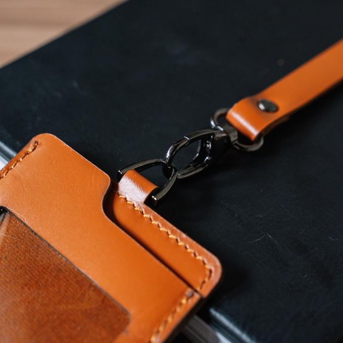 

READY STOK REVEN LEATHER JAKARTA - ARCA ID CARD LANYARD KULIT ASLI MODEL KALUNG READYY