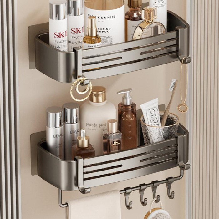 

SALE TERHOTT RAK SUDUT KAMAR MANDI 2 LAPIS TANPA LUBANG RAK ORGANIZER KAMAR MANDI RAK ORGANIZER