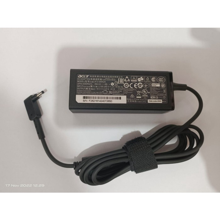 Adaptor Chager Acer ADP-45FE F ADP-45HE D 19V 2.37A DC 3.0 x 1.1mm 45W