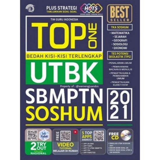 TOP ONE UTBK SBMPTN SOSHUM 2021 + CD