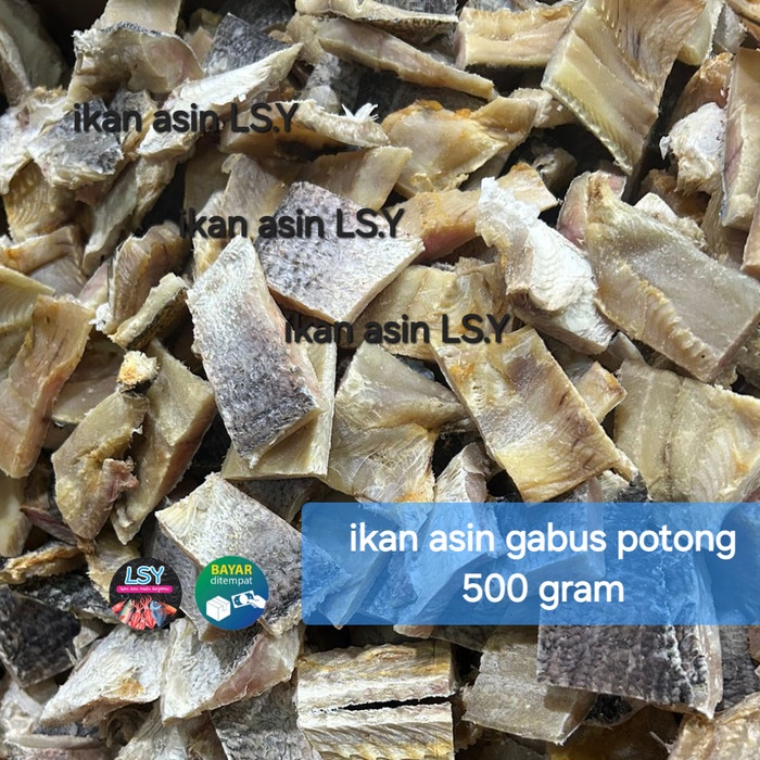 

SALE !!! IKAN ASIN GABUS POTONG TERLARIS 500GRAM READYY