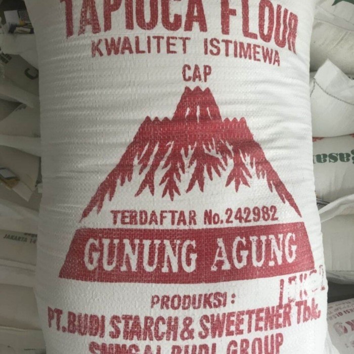 SALE  TEPUNG TAPIOKA GUNUNG AGUNG 25KG TEPUNG SAGU CURAH 1 KARUNG HARGA GROSIR MURAH KUALITAS