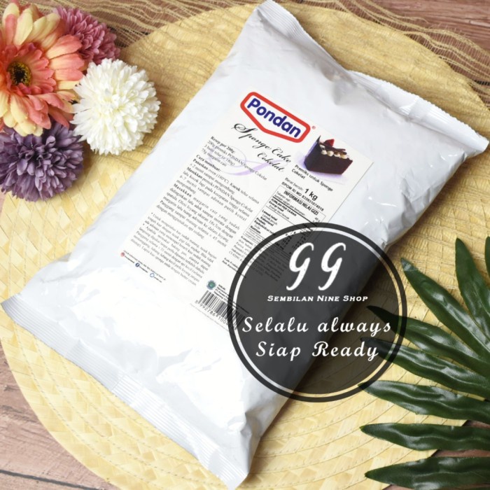 

SALE !!! PONDAN SPONGE CAKE CHOCOLATE 1 KG TEPUNG PREMIX PREMIKS COKELAT COKLAT READYY