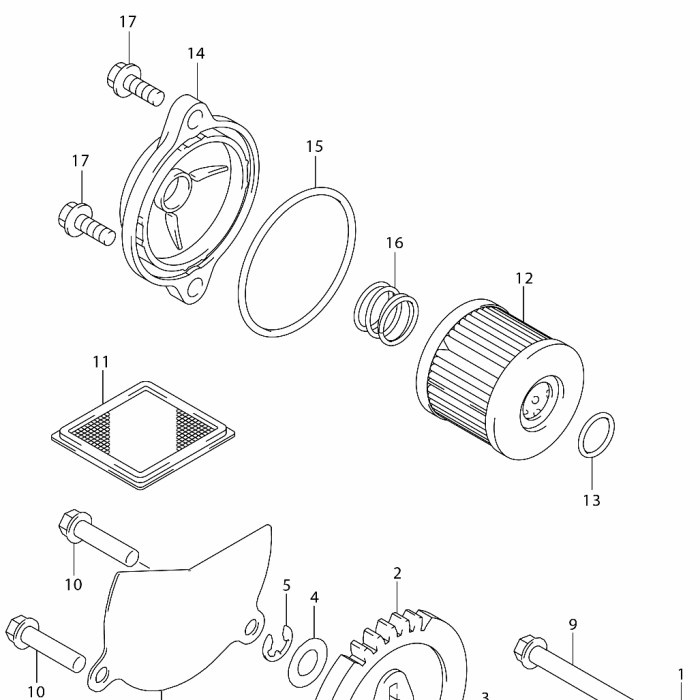 TERBARU FILTER, ENGINE OIL / FILTER OLI (GB. 12) SUZUKI GIXXER / V-STROM 250