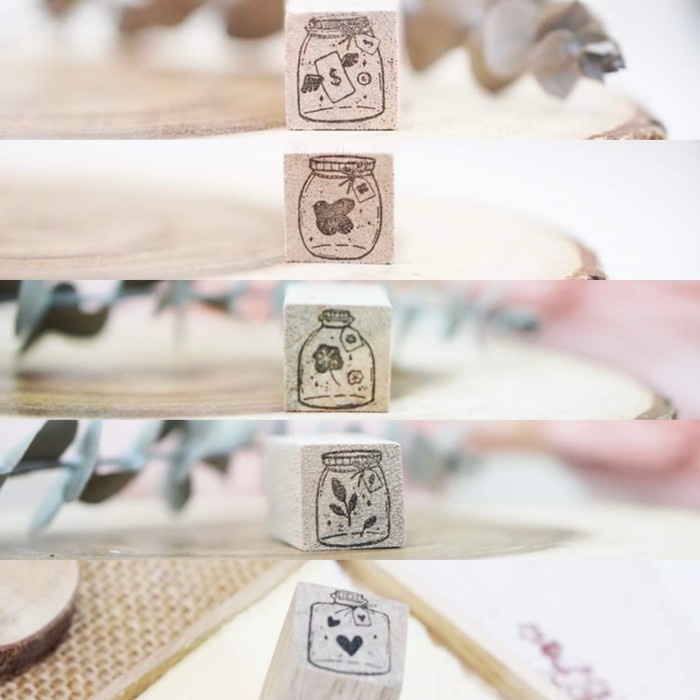 

Black Milk Project " Mini Jar " Series Rubber Stamp