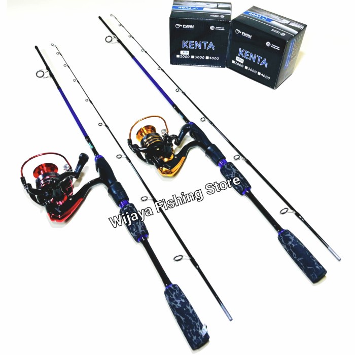Set Joran Spinning Fugu Gozira 150 165 180 dan Reel Fugu Kenta