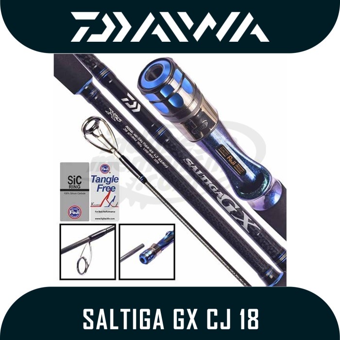 Joran Jigging Daiwa Saltiga GX LJ 2018 62HS-SD62MHS-SD