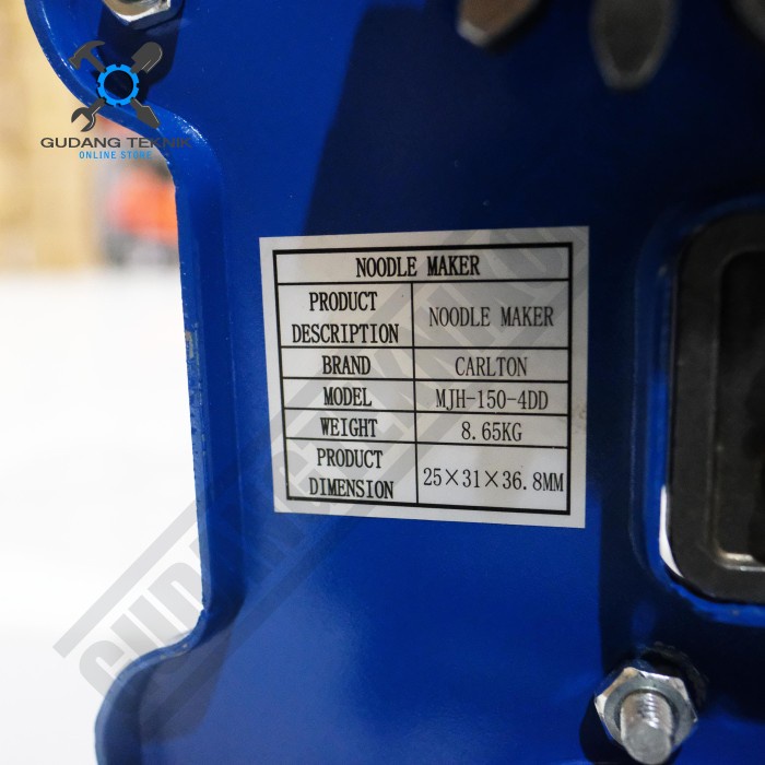 JTTOP" GILINGAN MIE MANUAL CARLTON - MESIN CETAK MIE MANUAL / NOODLE MAKER