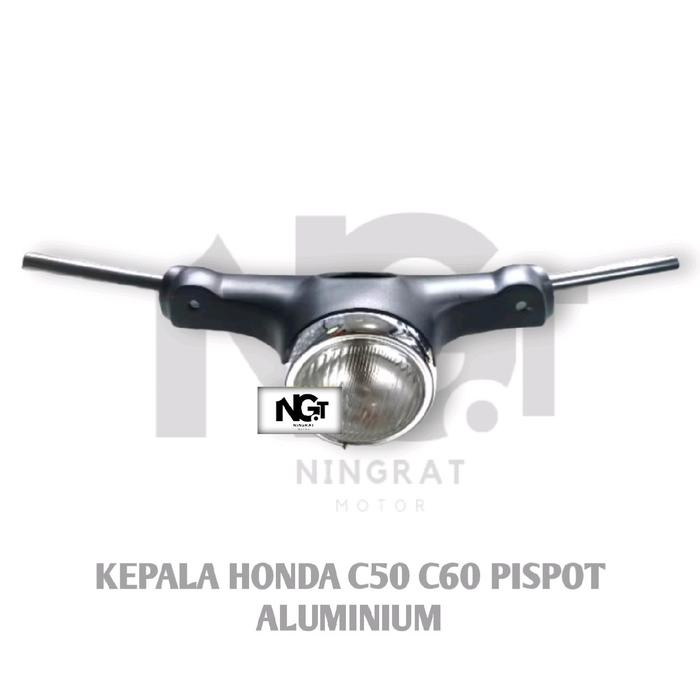 Promo Terbatas Kepala Batok Honda C50 C60 Pispot Aluminium Set Lampu Aman