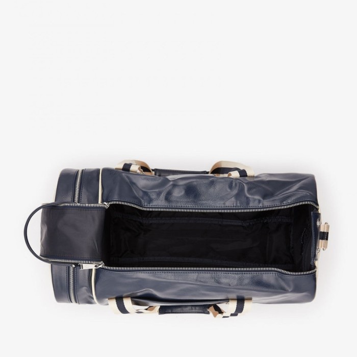 TOP FRED PERRY CLASIC BARREL BAG - NAVY/ECRU -