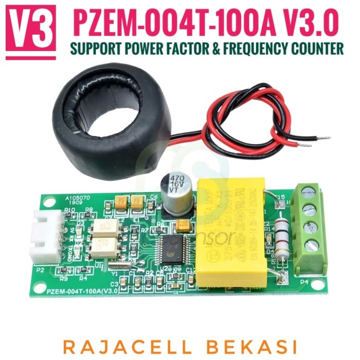 BelanjaQt- PZEM-004T Serial Wattmeter Energy Listrik 80-260v 220v AC Volt Ampere