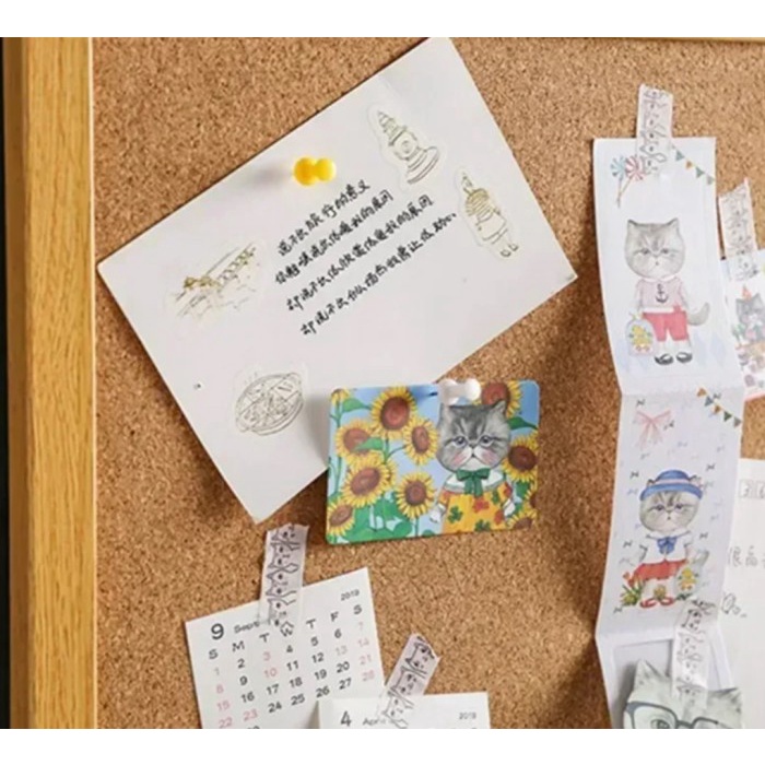 

Ready Bi-Silque Cork Pin Board / Papan Mading Kayu Fibre Serbaguna