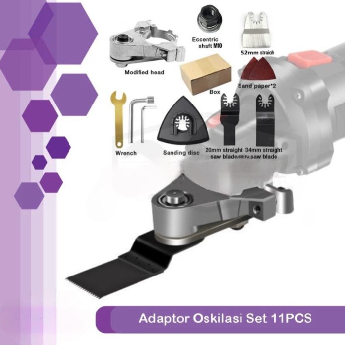 ADAPTOR OSKILASI Komplit Multiguna Adaptor Gerinda Menjadi Oskilasi