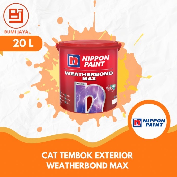 Cat Tembok Exterior Nippont Paint Weatherbond Max 20L