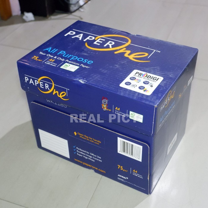 

Terbaru!! Kertas Hvs Print Foto Copy Ukuran A4 Paperone 75 Gsm ( 1 Dus ) Packing Aman