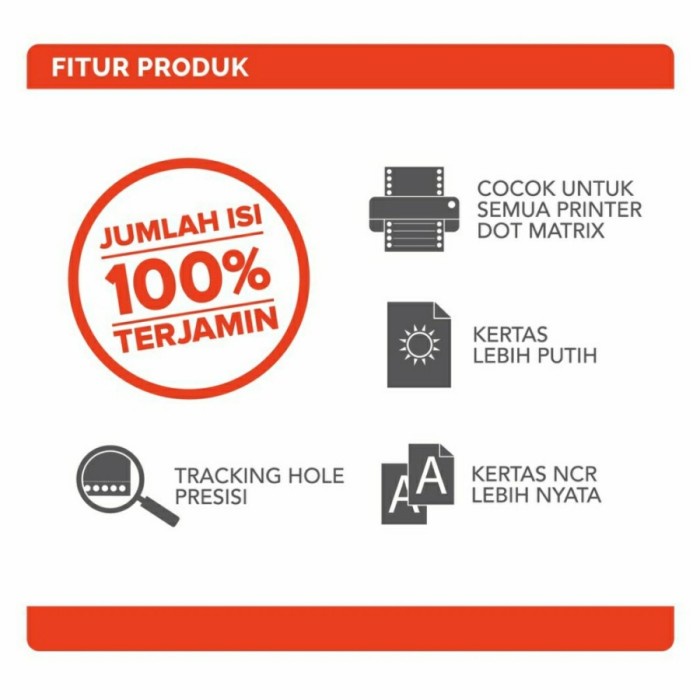 

Produk Viral Kertas Continuous Form 9.5 X 11" 4 Ply : 2 (Prs) Paperline Packing Aman