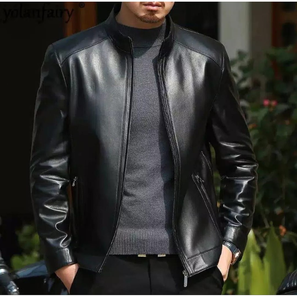 CUCI GUDANG Jaket Semi Kulit Asli / Jaket Semi Kulit Original / Jaket Kulit Pria