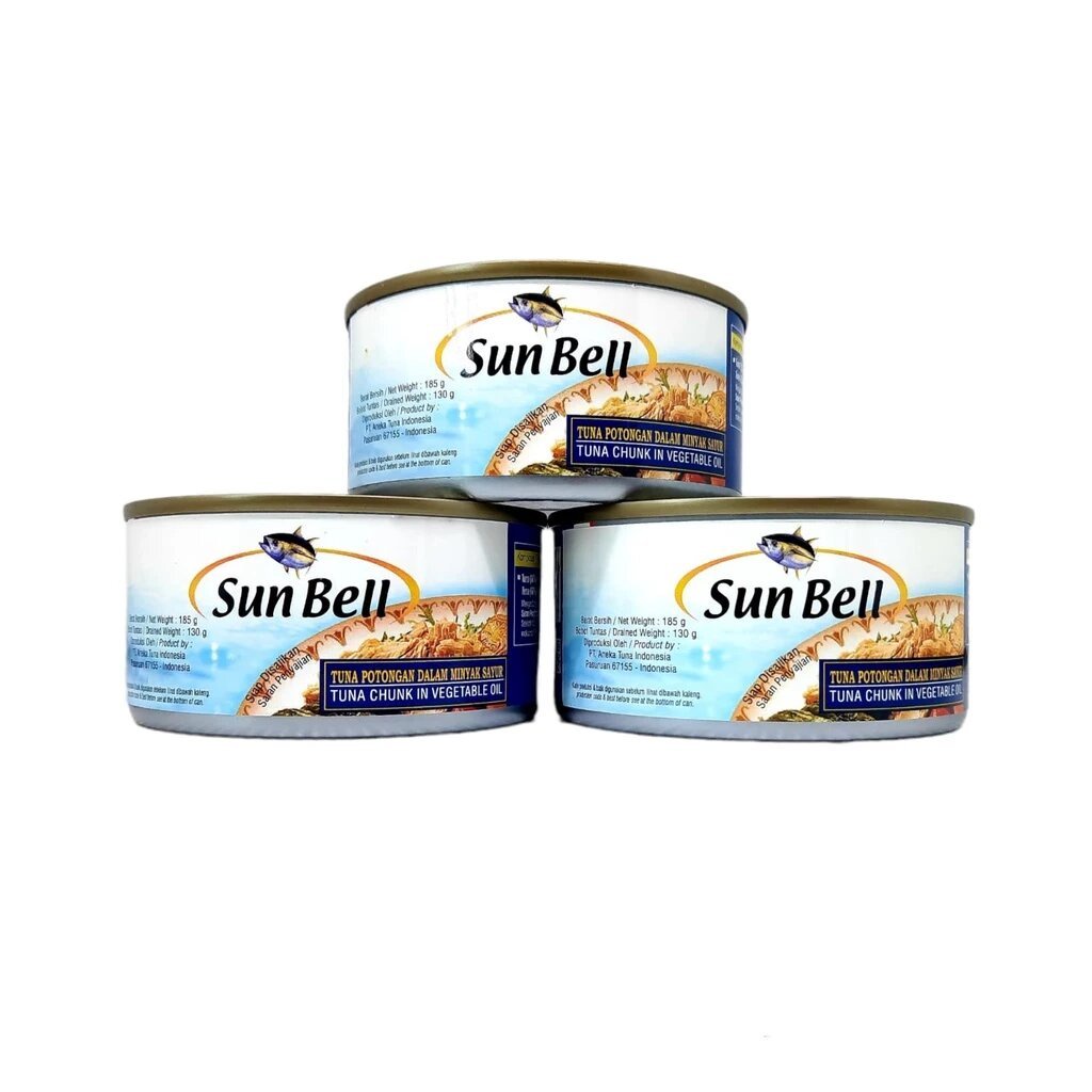 

Sun Bell Tuna Kaleng Dalam Minyak Sayur 185 gr