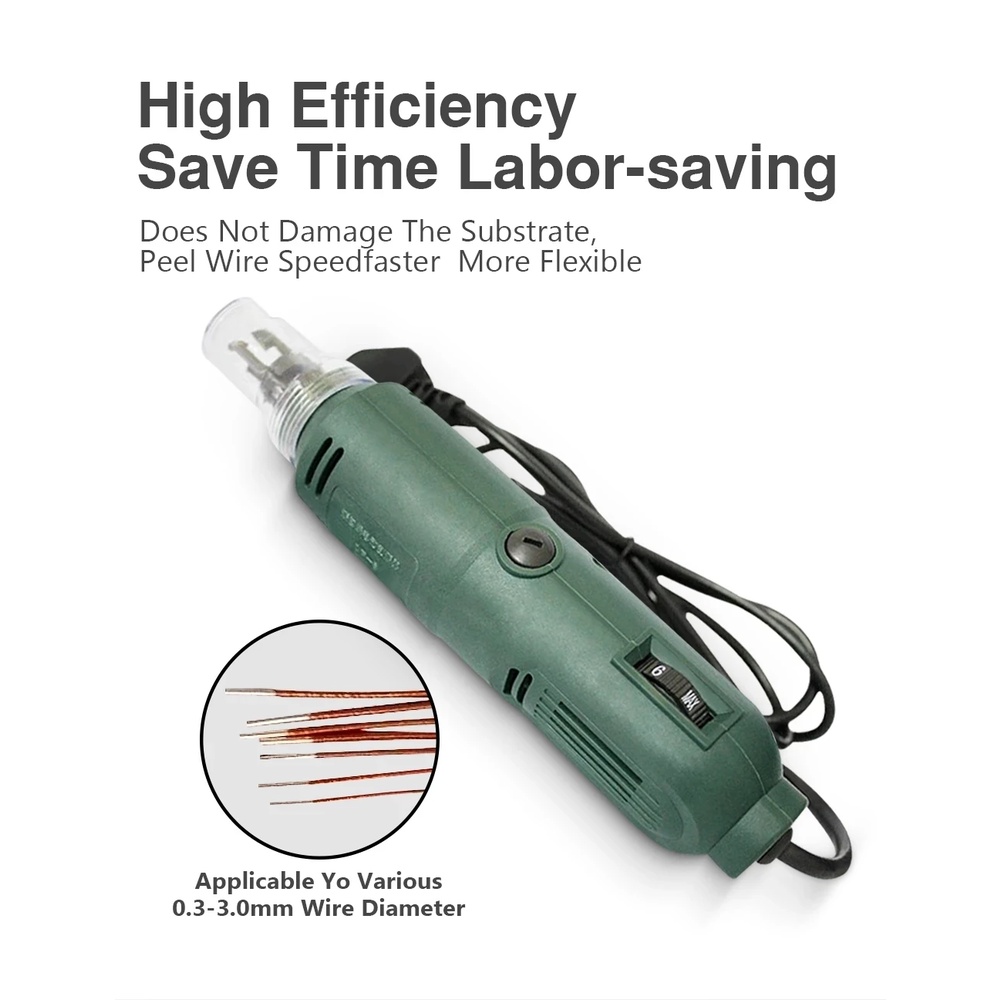 Electric Wire Stripper 110V/220V Handheld Paint Scraping Machine Wire Stripper Enameled Copper Strip