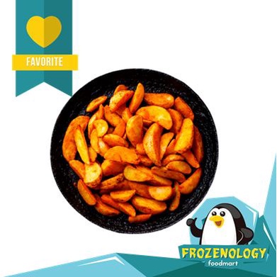 

Kentang Goreng Crispy Potato Wedges Cut Spicy Seasoning Premium Tasty