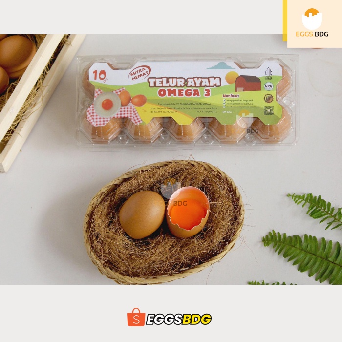 

Telur Ayam Omega Isi 10 pcs