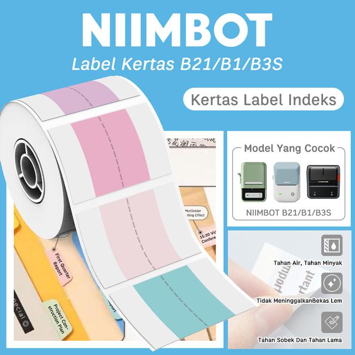 

Kertas Label Indeks Termal untuk Mesin Label NIIMBOT B1/B21/B3S, Cocok untuk Pengelolaan Dokumen dan