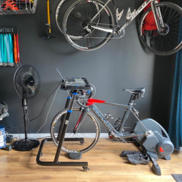 Meja Sepeda Adjustable Bike Trainer Desk Wahoo Garmin Tacx ZWIFT