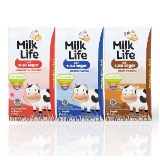 

Susu UHT MILK LIFE Varian Rasa 115ml x 40 pcs (1 Karton)