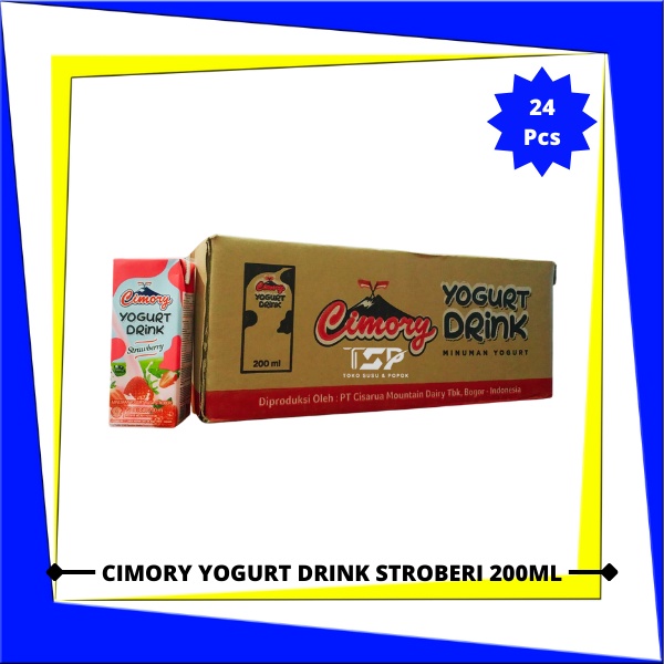 

Yogurt Cimory Drink Varian Rasa 200ml x 24 pcs (1 Karton)