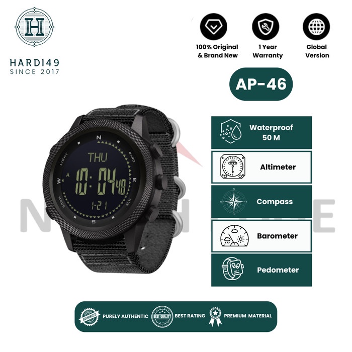 TERLARIS NORTH EDGE APACHE-46 PEDOMETER, ALTIMETER, BAROMETER, TEMPERATURE