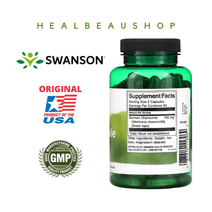 

Swanson Chamole 350mg 120pc Stress Cemas Mood Support US