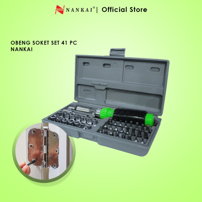 Terlaris Obeng Sock Set 41 Pcs / Kunci Obeng Socket 41 Pcs Nankai SALE