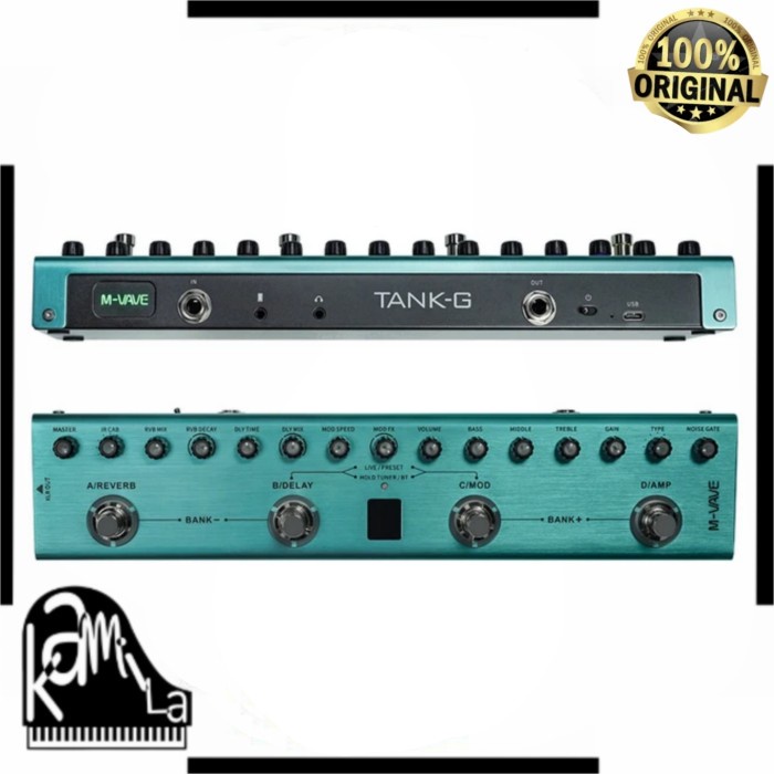 PORTABLE EFEK GITAR M-VAVE TANK G MULTI EFFECT PROCESSSOR ORIGINAL