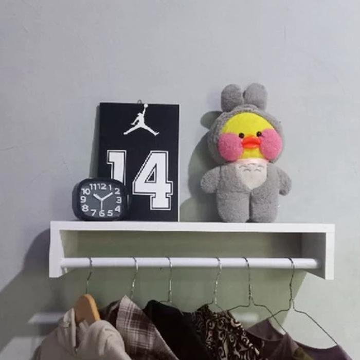 Rak gantung baju, rak Dinding baju minimalis,Rak gantungan hanger baju kayu, Rak dinding holder