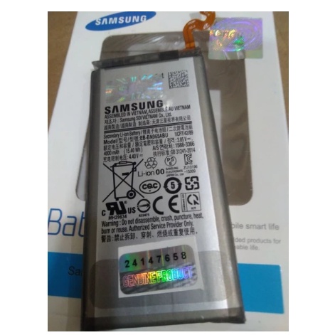 Genuine Samsung Sein Battery Batre Baterai Samsung Galaxy Note 9