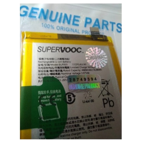 Oppo Blp959 Blp-959 Original 100% Genuine Batu Batre Battery Baterai Oppo Reno 8T 4G Reno 8T 5G