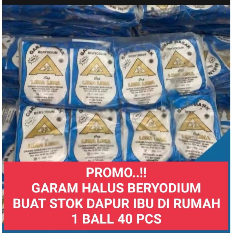 

40 PCS GARAM MASAK BERYODIUM MURAH BERKUSLITAS