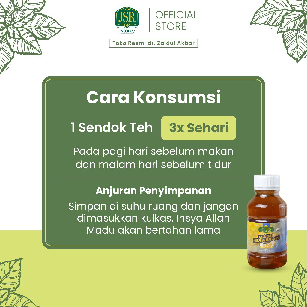 

JSR MADU HEXABRAIN dr Zaidul Akbar Madu Kecerdasan Otak Anak - Madu Anak 360gr & 760gr