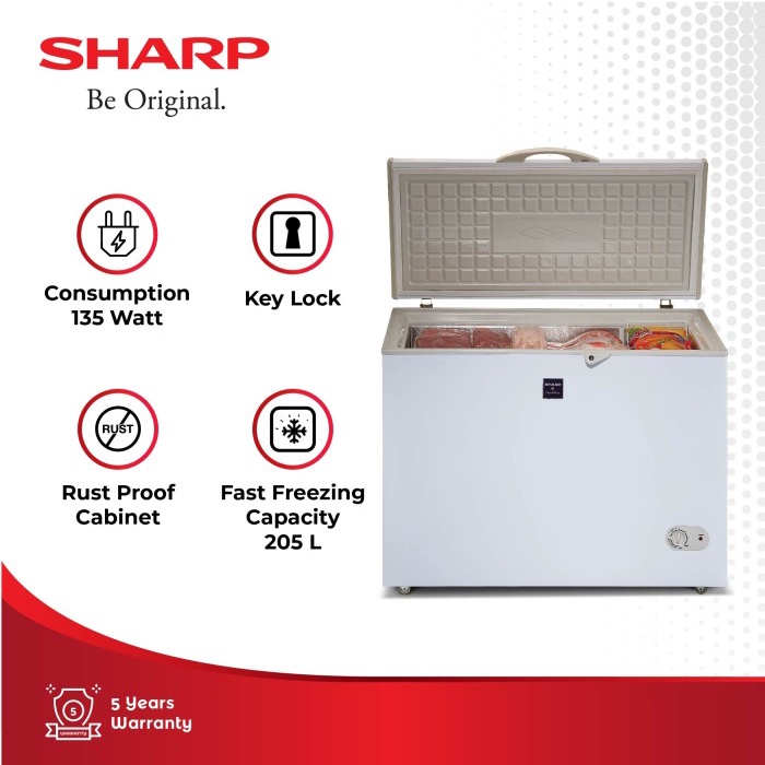 TERBARU Sharp Chest Freezer FRV 200 Liter