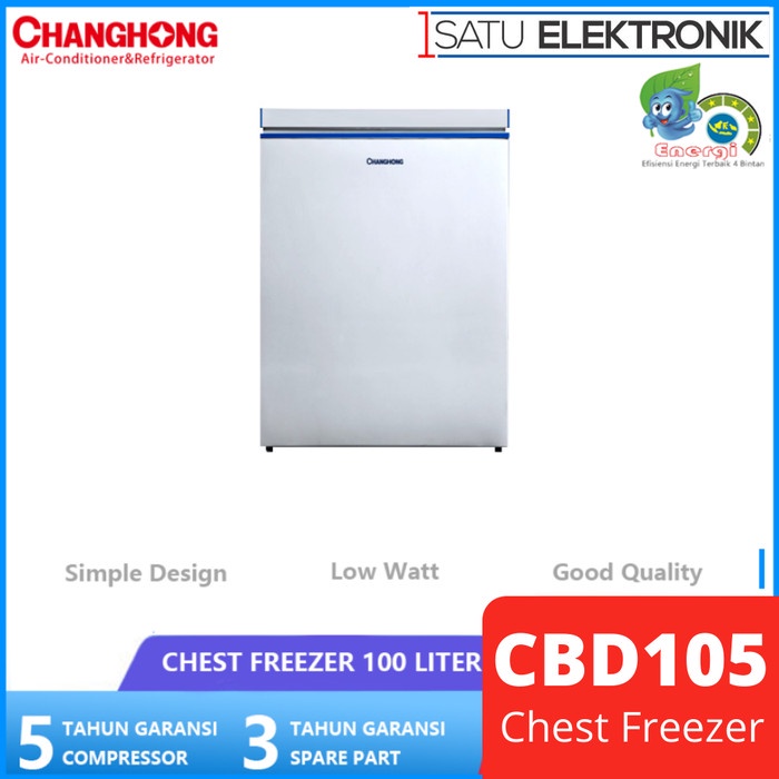 BISA SPK CHANGHONG CBD105 Chest Freezer 100 liter