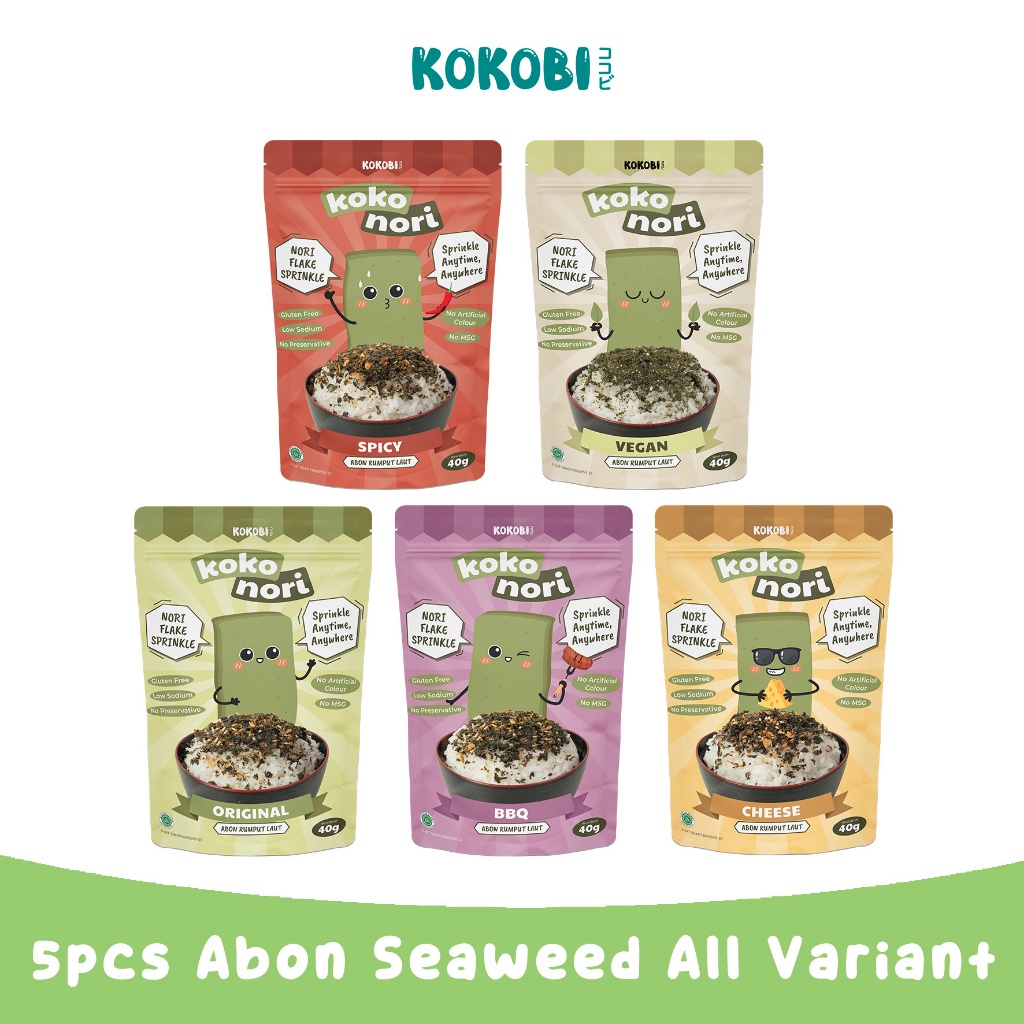 

KOKOBI KOKO NORI ABON RUMPUT LAUT TABUR 40GR