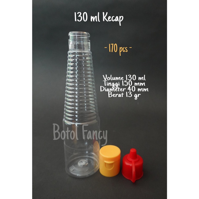 KHUSUS GOSEND Botol Kecap 130ml / Botol Kecap Plastik / Botol Plastik [170 pcs]