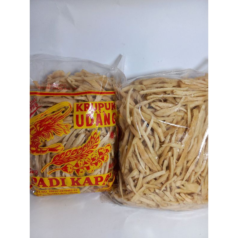 

KRUPUK STIK SIRIHAN RASA UDANG CAP PADI KAPAS KHAS INDRAMAYU 500 gram BISA BUAT SEBLAK
