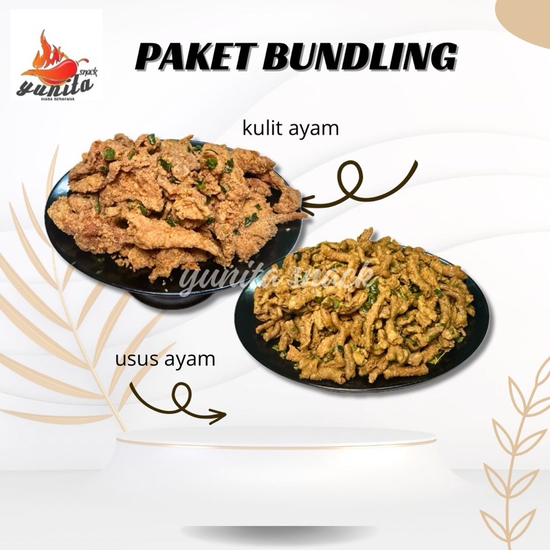 

Bundling kulit ayam crispy 500 gr dan Usus ayam crispy 500 gr