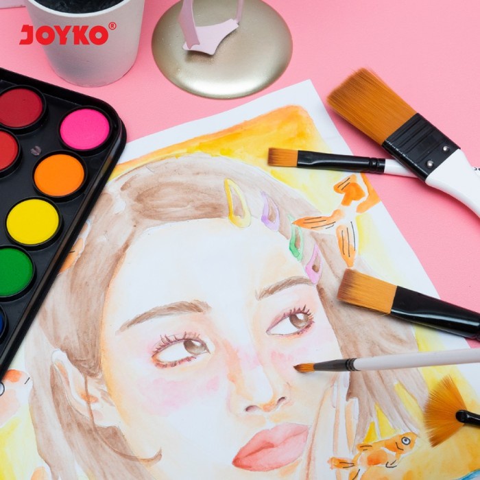 

Brush Kuas Cat Air Lukis Acrylic Joyko Brs-18 Good Quality