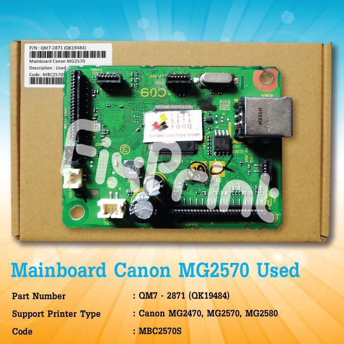 Mainboard Canon MG2470 MG2570 MG2580 Motherboard Printer MG2570 Logic Board MG2570 MG2577 MG2577s