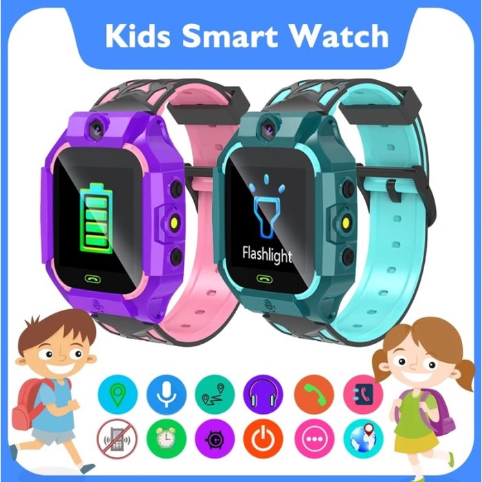 Kids Smart Watch Video Call SOS Phone Watch Life Waterproof LBS Base