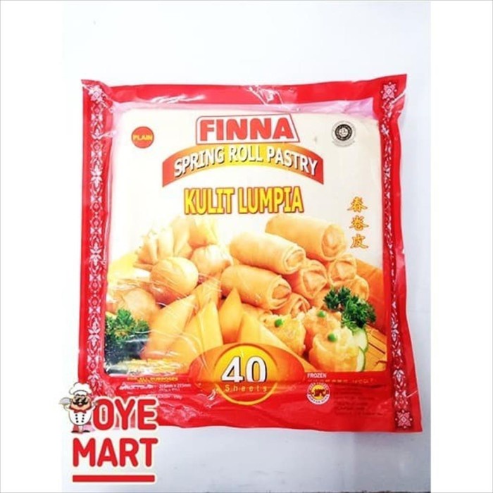 

Ready" Kulit Lumpia Ukuran 21,5Cm X21,5Cm Isi 40 Lembar Merk Finna